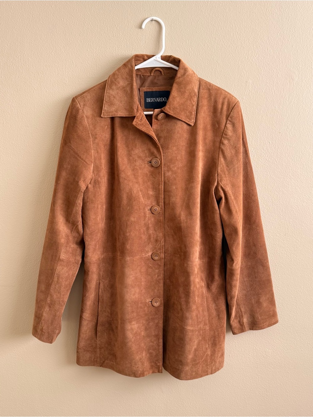 Vintage Tan Suede Leather Jacket